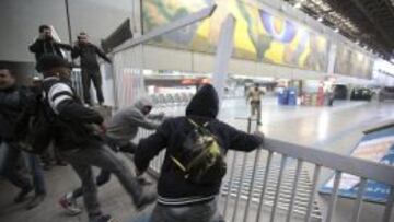 Incidentes en el metro de Sao Paulo.