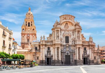 En la foto, la Iglesia Catedral de Santa María en el centro de la ciudad de Murcia.