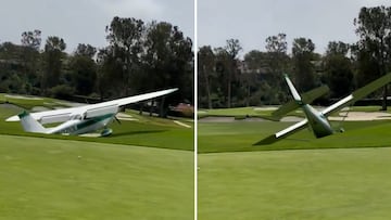 Surrealista: un hombre está jugando al golf y lo que ocurre le deja sin aliento