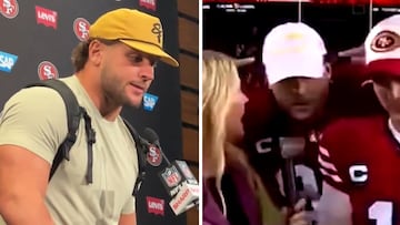 Nick Bosa backs down in press conference after wearing MAGA hat post-game