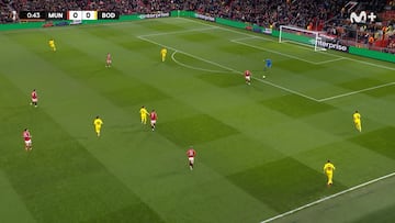 Garnacho se aprovecha de la pifia del día en la Europa League: ¿Pero qué hace el portero?