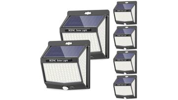 Luz solar exterior recargable con focos led Sezac