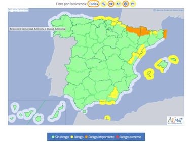Webs y apps para estar alerta sobre la Ciclogénesis Gabriel y las lluvias de esta semana