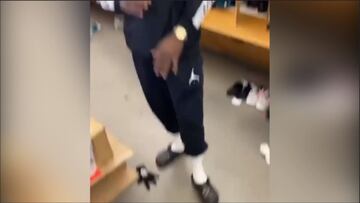 La reacción viral de Boateng al ver las crocs de Alphonso Davies