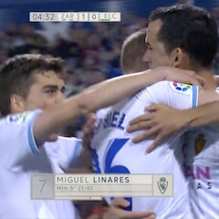 Resumen y gol del Zaragoza-Elche de LaLiga 1| 2 | 3