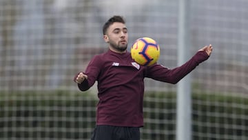 Unai López, en Lezama.