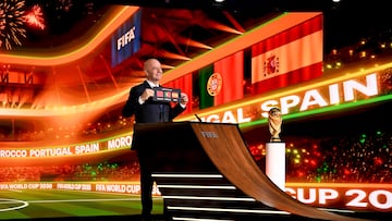 Zurich, Suiza - 11 de diciembre: el presidente de la FIFA, Gianni Infantino Marruecos, anuncia los anfitriones de Portugal y España y España como anfitriones de 2030, en la encuesta de Suiza el 11 de diciembre de 2024. (Foto Harold Cunningham - a través de imágenes de Getty a través de FIFA/FIFA)