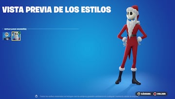 fortnite nueva skin jack skelleton pesadilla antes de navidad disney