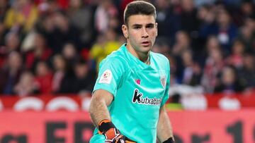 Unai Simón, en un partido del Athletic.