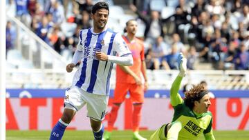 El gol de Vela para mandar al descenso al Granada de Ochoa
