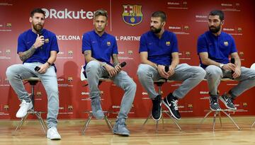 Rakuten patrocinará al Barcelona las cuatro próximas temporadas. Messi, Neymar, Piqué y Arda presentaron en Japón el nuevo sponsor que lucirán.