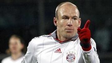 <b>DECISIVO.</b> Arjen Robben marcó el gol decisivo que selló el pase del Bayern a cuartos de final.