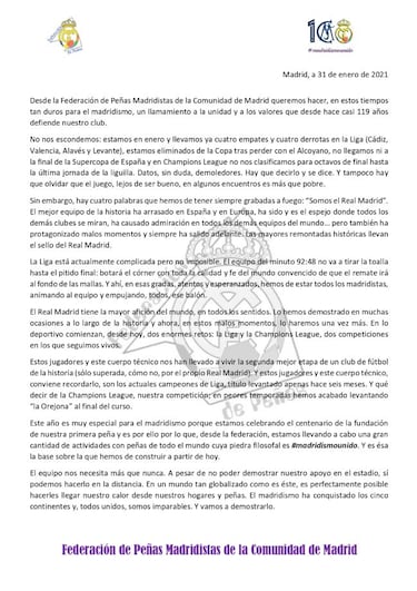 Las peñas de Madrid no pierden la fe ni en Liga ni en Champions