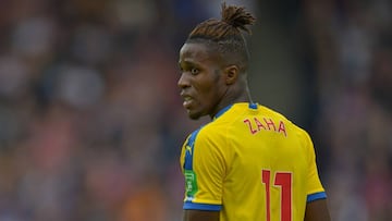 El jugador del Crystal Palace, Wilfried Zaha, durante un partido.