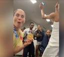 El divertido festejo del equipo de baloncesto de USA
