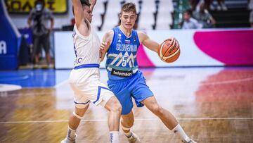 Zigar Samar, durante el Europeo Sub-18.