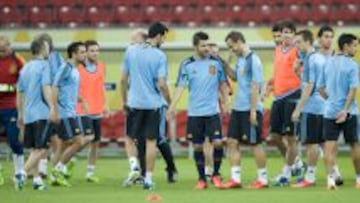 Última entrenamiento de 'La Roja'