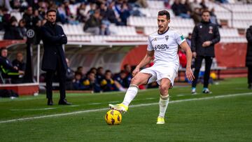 Álvaro Rodríguez, ante el Alcorcón.