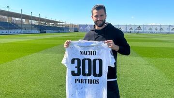 Nacho, 300 partidos con el Madrid.
