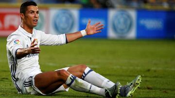 Cristiano Ronaldo, durante el partido de Las Palmas.