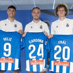 Král, Veliz y Cardona, “hambre, calidad e ilusión” para el Espanyol