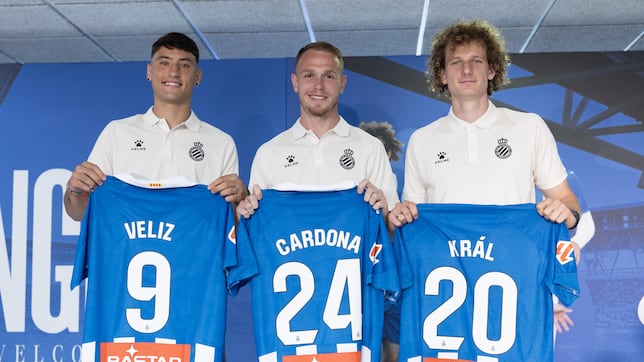Král, Veliz y Cardona, “hambre, calidad e ilusión” para el Espanyol