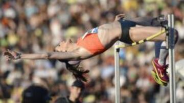 Ruth Beitia, durante la Diamond League de Lausana, en la que fue segunda. 