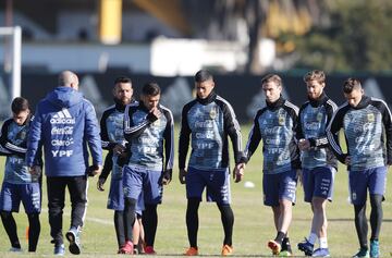 Messi: primer entrenamiento de preparación para el Mundial