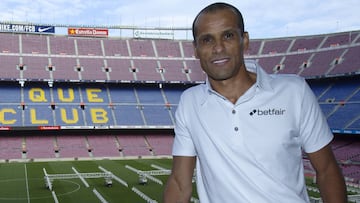 Rivaldo en el Camp Nou.