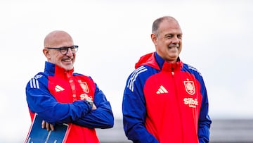 01/07/24 EUROCOPA 2024 ALEMANIS
ENTRENAMIENTO SELECCION ESPAÑOLA ESPAÑA
LUIS DE LA FUENTE JUANJO GONZALEZ
SOLO USO EDITORIAL, SOLO DISPONIBLE PARA ILUSTRAR LA NOTICIA QUE ACOMPAÑA (CRÉDITO OBLIGATORIO)
FOTO RFEF
PUBLICADA 05/07/24 NA MA04 1COL