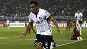 Esteban Paredes, máximo goleador chileno en la Libertadores