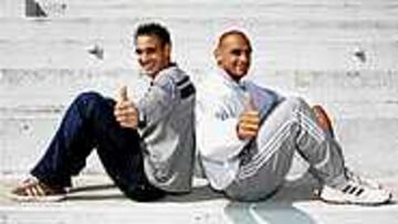 Borja Fernández, a la izquierda, y Raúl Bravo, a la derecha.