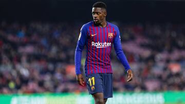 Ousmane Dembele (11) of FC Barcelona during the match between FC Barcelona against CD Leganes, for the round 20 of the Liga Santander, played at Camp Nou Stadium on 20th January 2019 in Barcelona, Spain. 