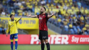 El delantero del Mallorca, Vedat Muriqi, en una imagen del partido Las Palmas-Mallorca.