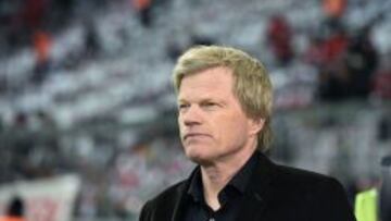 Oliver Kahn, en el Allianz Arena antes del Bayern - United.