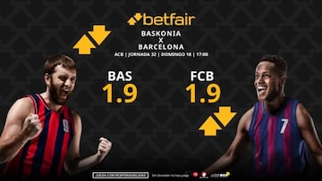 Saski Baskonia vs. FC Barcelona: horario, dónde ver, pronósticos, estadísticas y clasificación