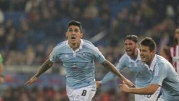 Pablo Hernández, autor de dos goles ante el Atlético en el Calderón.