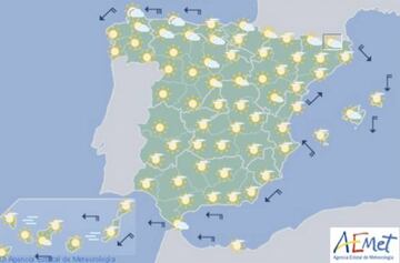 Semana Santa 2017: Mapa del tiempo para el Domingo de Resurrección, 16 de abril