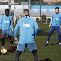 Umtiti recibe el alta y viajarán 21 jugadores del Barça a Lyon
