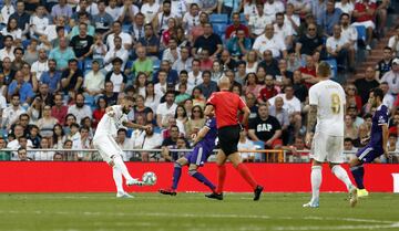 El Real Madrid empató a uno. Benzema marcó el 1-0.