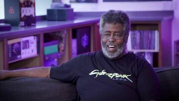 Mike Pondsmith, en un encuentro promocional del videojuego Cyberpunk 2077.