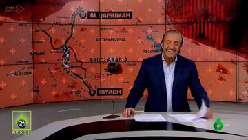 Cuatro ataques de risa a Pedrerol en un minuto en Jugones: casi no podía seguir