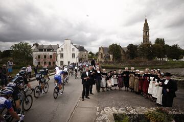 El pelotón durante la primera etapa del Tour de Francia 2021.