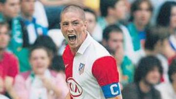 <b>GOL Y RENOVACIÓN. </b>Torres marcó en Santander y renovará el jueves con el Atlético.