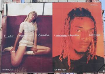 Cartel de Calvin Klein en Nueva York