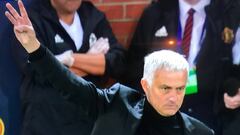 El t&eacute;cnico portugu&eacute;s del Manchester United, Jos&eacute; Mourinho, durante un partido.