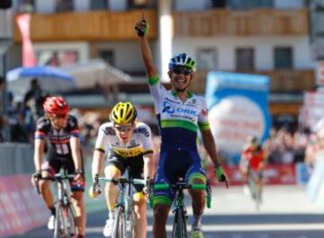 Esteban Chaves el ganador de la etapa reina del Giro de Italia