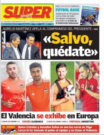 Portadas de la prensa deportiva