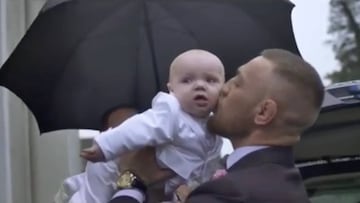 El lado más tierno de McGregor: emotivo video del bautizo de su hijo