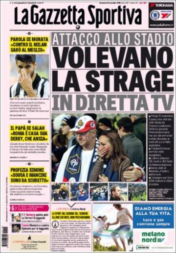 Portadas de la prensa mundial